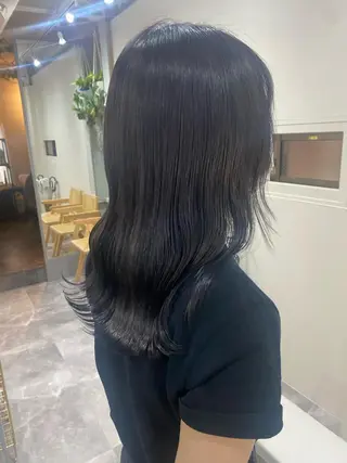 ミディアム カラー 韓国×髪質改善カラー 💎hinaのヘアスタイル