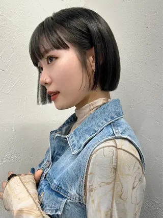 ショート 🫐寒色系カラー 🫐ヤマナカリリカのヘアスタイル