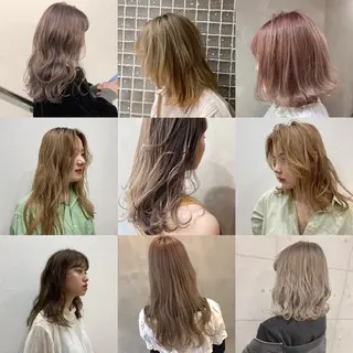 ミディアム カラー パーマ ヘアアレンジ メンズ キッズ ネイル マツエク・マツパ Hair & make Lamp所属・梅田のブリーチ特化 美容師KAI🥰のヘアスタイル