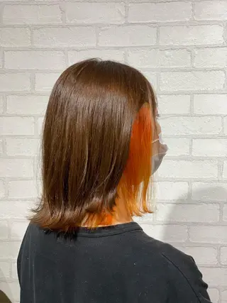 ミディアム ✨ハイトーン カラー福岡拓也✨のヘアスタイル