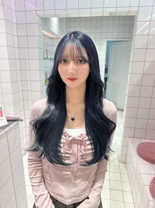 ロング MASHU韓国ヘア/ レイヤー/透明感カラのヘアスタイル