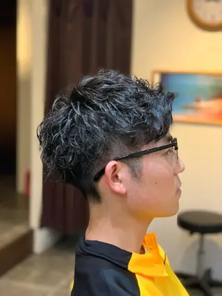 ショート CECIL hair なんば店所属・メンズパーマ 艶髪☆店長☆有馬のヘアスタイル