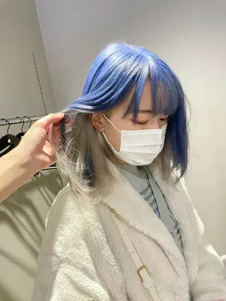ロング カラー *モデル募集🤍横浜 透明感カラー🫧のヘアスタイル