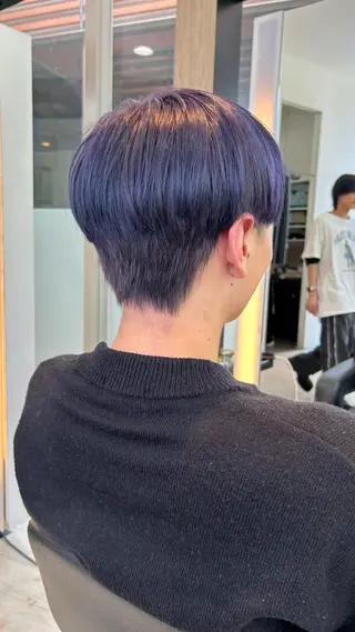 カラー メンズ 有働由良／ハイトーン ／韓国メンズヘアのヘアスタイル