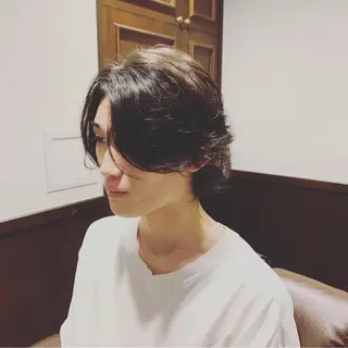 ロング パーマ メンズ ヒロ銀座 バーバーショップ神楽坂所属・ひらお あおとのヘアスタイル