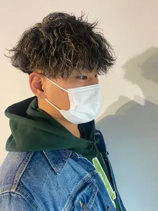 ショート カラー パーマ メンズ 🔹YUTA🔹 メンズパーマのヘアスタイル