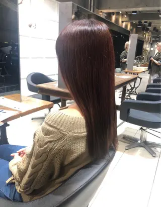 ロング マンツーマン／韓国 ヘア‎Amiのヘアスタイル