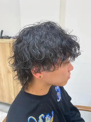 パーマ メンズ 森川 好羽のヘアスタイル