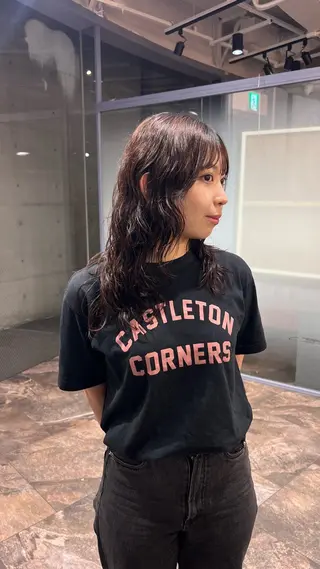 ミディアム パーマ ANTI KAHOのヘアスタイル