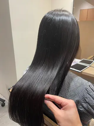 ロング etora 渋谷所属・髪質改善🇰🇷艶髪 韓国ヘア 池内 祐樹のヘアスタイル