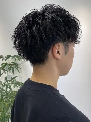 ショート パーマ メンズ ﾒﾝｽﾞ＆ｼｮｰﾄ LEA山村真史のヘアスタイル