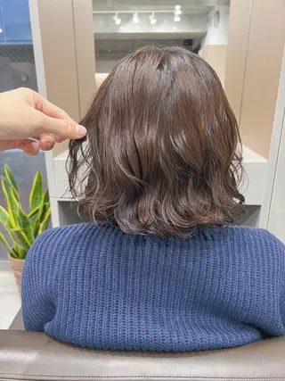 パーマ ボブパーマコテ巻き風 パーマNo1深江秀平のヘアスタイル