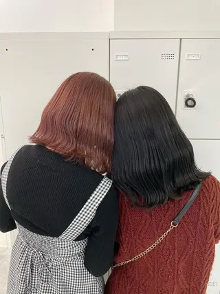 セミロング カラー ヘアアレンジ salowin新宿East3階所属・艶美髪/髪質改善 /縮毛矯正/木元渓太のヘアスタイル