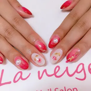 ネイル La neige* yuki 🥯🍑のネイルデザイン