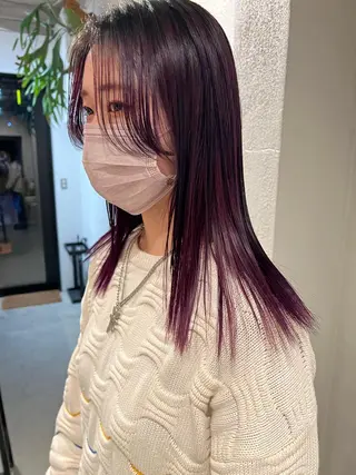 ミディアム カラー 美容室 SOLASのヘアスタイル