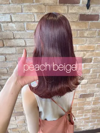 セミロング 🧡ミルクティー/ レイヤー🧡ショウナのヘアスタイル