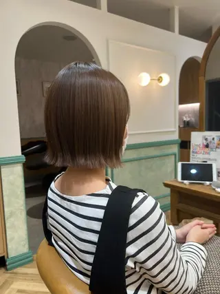 ショート カラー 🩶sayumi🩶 ボブ/美髪矯正/柏のヘアスタイル