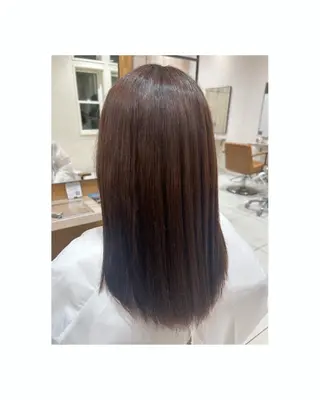 セミロング パーマ Honoka✨️ 透明感＆艶カラー✨️のヘアスタイル