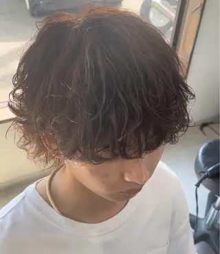 パーマ メンズ Q.HairLab所属・メンズパーマ&透明感 カラー特化谷村のヘアスタイル