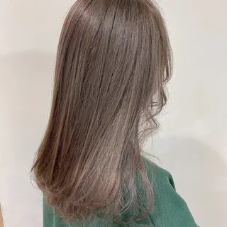セミロング カラー ヘアアレンジ 福壽 優奈のヘアスタイル