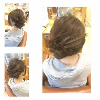 セミロング ヘアアレンジ G LUX(ジールクス)所属・清水 まなのマツエク・マツパデザイン
