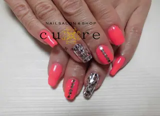 ミディアム ネイル ネイルサロン Cureのネイルデザイン