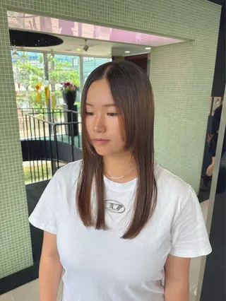 ロング 武田 美羽のヘアスタイル