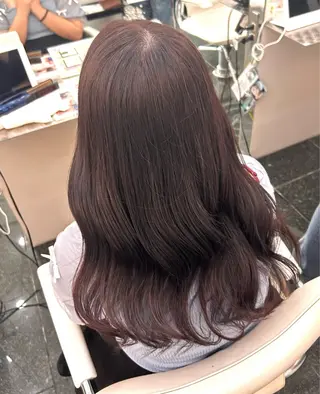 ロング カラー ガーリー×韓国🎀 ⟡.·天野結良⟡.·のヘアスタイル