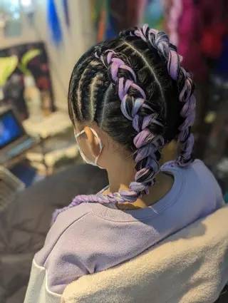 キッズ ロング scamp ★のヘアスタイル