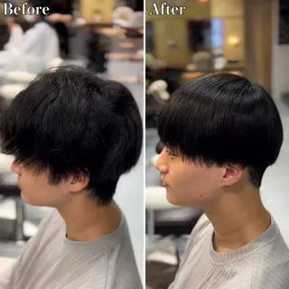 セミロング パーマ メンズ 🔮メンズ縮毛矯正 毛流れパーマ💎竹永のヘアスタイル