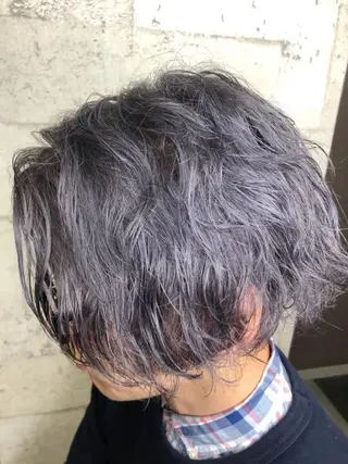 カラー メンズ 🌙透明感カラー/ 丁寧施術|松本のヘアスタイル