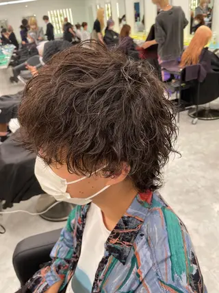 ショート カラー パーマ メンズ 【メンズサロン】 BLUCK 横浜のヘアスタイル