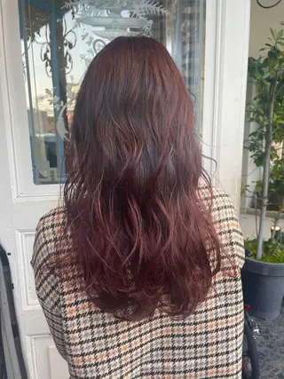 セミロング カラー 渡辺 瑠美のヘアスタイル