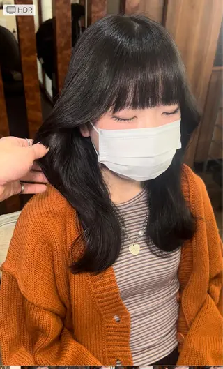 ロング カラー ヘアアレンジ MiU所属・韓国×髪質改善×美髪 縮毛矯正×レイヤーのヘアスタイル