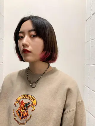 ショート カラー THE./ブリーチ 透感カラー/髪質改善のヘアスタイル