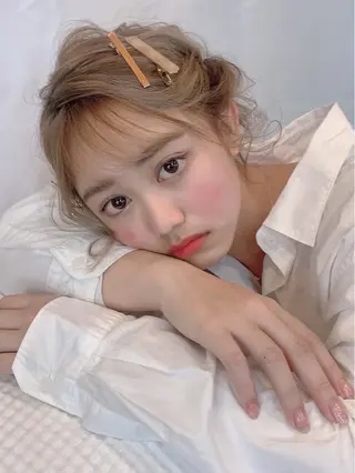 ミディアム カラー ヘアアレンジ ✂️RIKUKI🎨 【駒込美容師🎀】のヘアスタイル