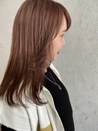 セミロング Mariana雛/ 西大分/ハイライトのヘアスタイル