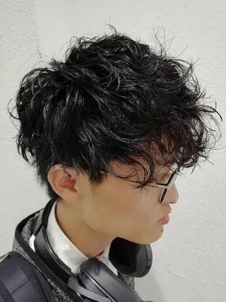 メンズ パーマ Ash 店長 木村 和人のヘアスタイル