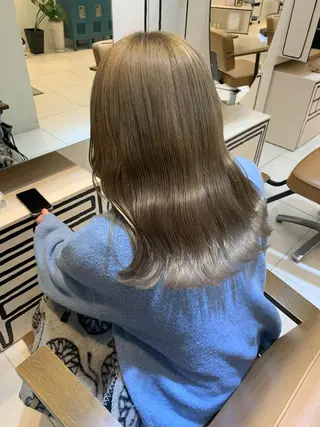 ロング カラー moeka レイヤー /艶カラー/韓国のヘアスタイル