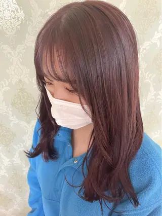 セミロング カラー EARTH中島 秋桜久のヘアスタイル