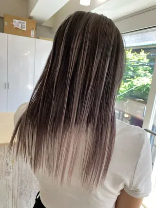セミロング カラー ヘアアレンジ 久米 治仁のヘアスタイル