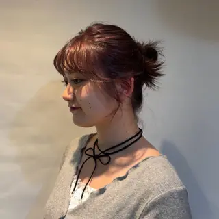 カラー HANA所属・林 小桃のヘアスタイル