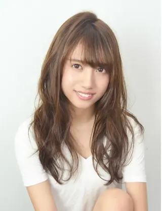 ロング カラー パーマ ミューズ 二条店所属・Stylist アリアのヘアスタイル