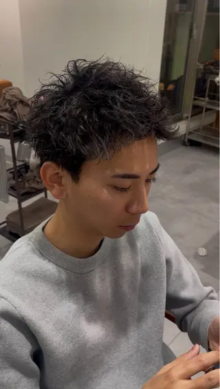 ショート パーマ メンズ 【メンズ特化】 メンズパーマ/雄斗のヘアスタイル