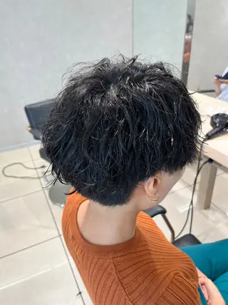 ショート パーマ 巖本 真希のヘアスタイル