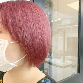 ショート カラー ヘアアレンジ 🎀暖色カラー🎀 ♡yurika♡のヘアスタイル