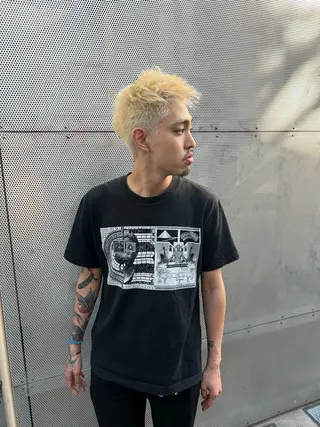 ショート メンズ 土田かほ/本日🈳 透明感カラー🍃のヘアスタイル