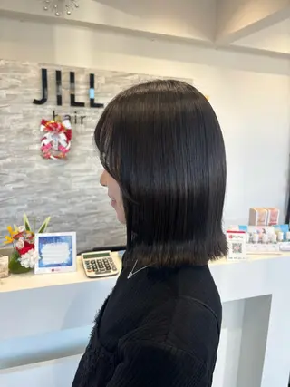ミディアム JILL    hair所属・maki💖 ボブ/縮毛矯正のヘアスタイル