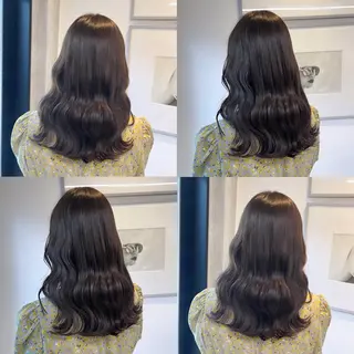 セミロング カラー カジュアルを女っぽく 𝗮𝘆𝗮𝗰𝗼のヘアスタイル