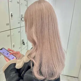 ミディアム ブラウンベージュ🤎 ブリーチなし🤎のヘアスタイル